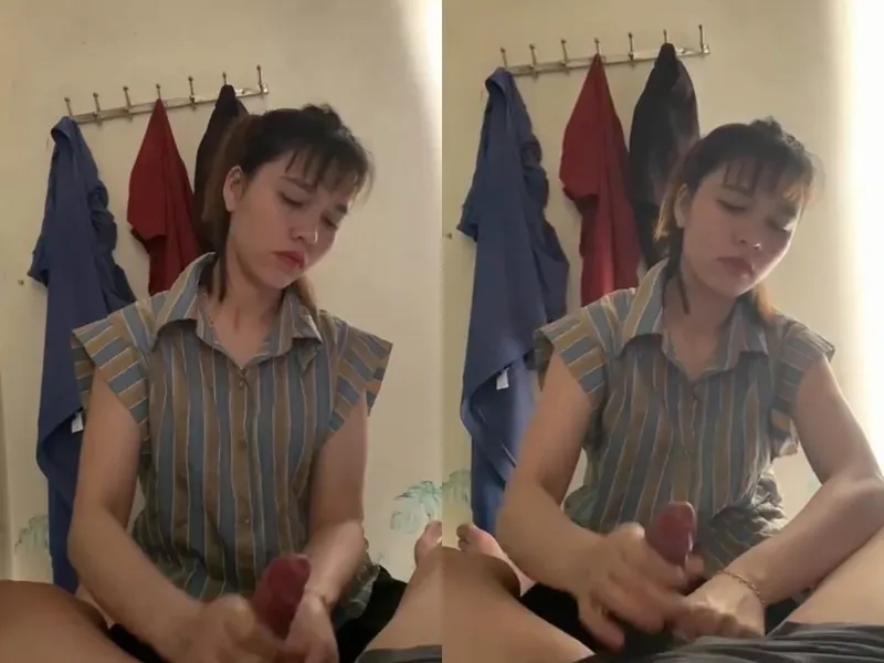 Anh trai đi vắng, ép vợ sắp cưới của anh trai sục cây hàng xuất tinh